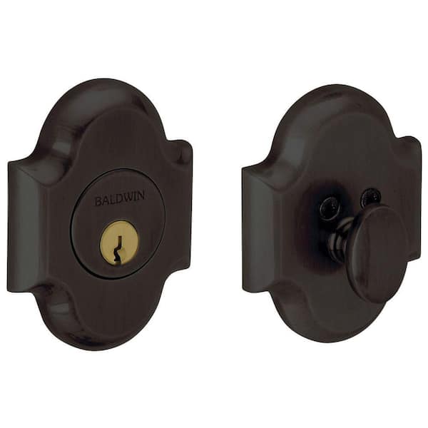 Baldwin Oil Rubbed Bronze Single Cylinder Door Prep Arch Deadbolt