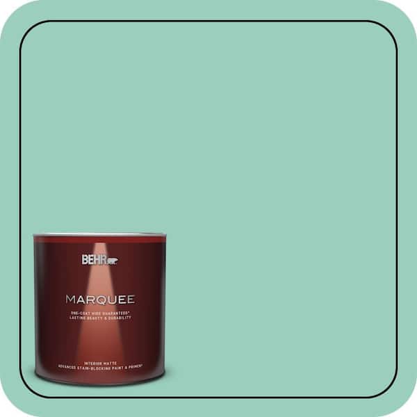 BEHR MARQUEE 1 qt. Home Decorators Collection #HDC-SM14-6 Thermal Aqua Matte Interior Paint & Primer