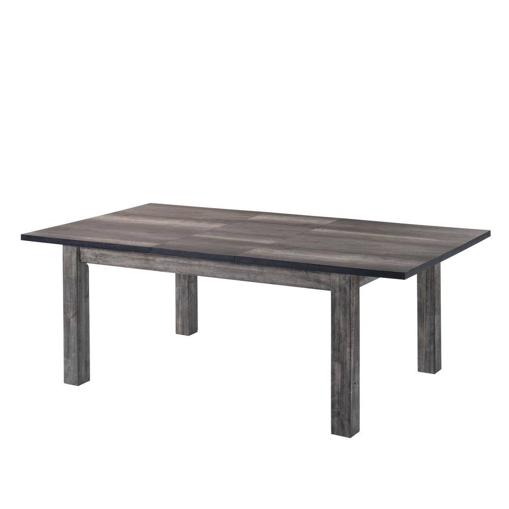 Grayson Gray Oak 6-Piece Dining Set with Padded Seats