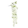 LIVING LUXURY 50 in. Cream White Artificial Bougainvillea Flower Stem ...