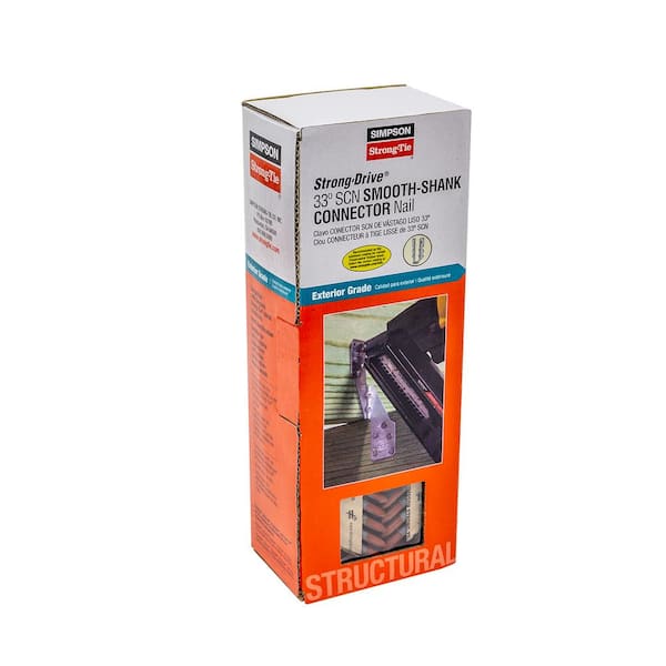 1-1/2 in. x 9-Gauge 33° Hot-Dip Galvanized Strong-Drive SCNR Connector Nails (500-Pack)