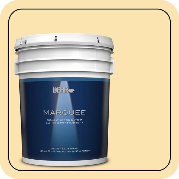 BEHR MARQUEE 5 gal. #360C-2 Wickerware Satin Enamel Interior Paint & Primer