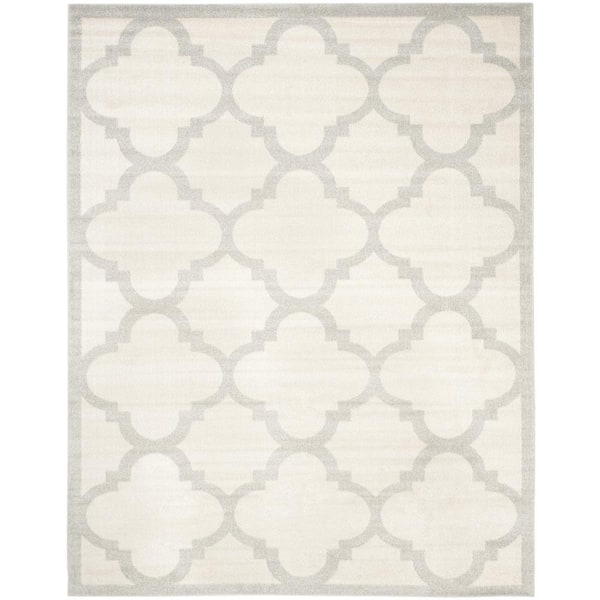 SAFAVIEH Amherst Beige/Light Gray 10 ft. x 14 ft. Border Trellis Area Rug