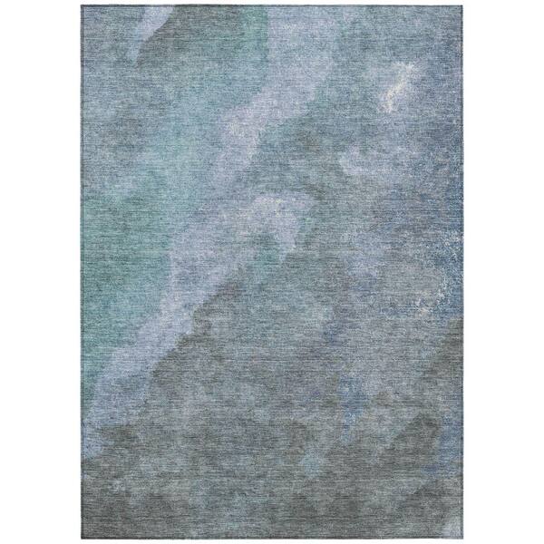 Chantille Machine Washable Indoor/Outdoor Abstract ACN1983 Blue 9 ft. x 12 ft. Area Rug
