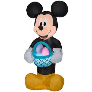 3.5 ft. Tall Airblown Easter Mickey Holding Easter Basket