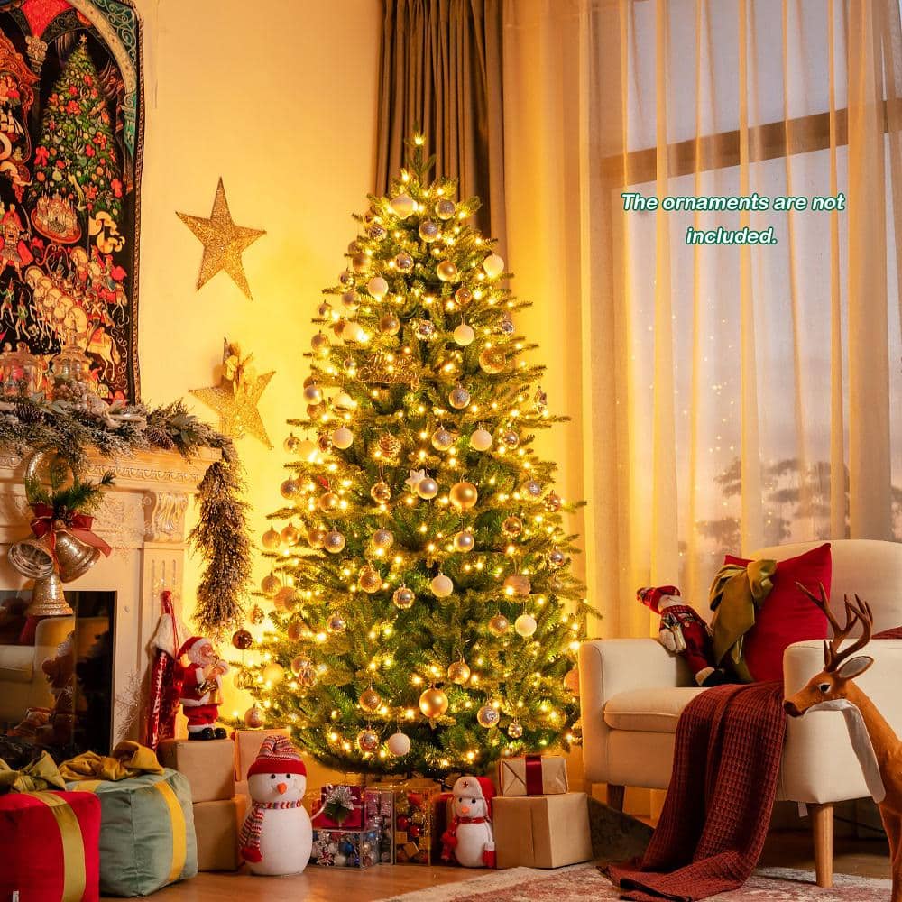 6 FT Pre-Lit Multicolor LED Christmas Tree with Metal Stand