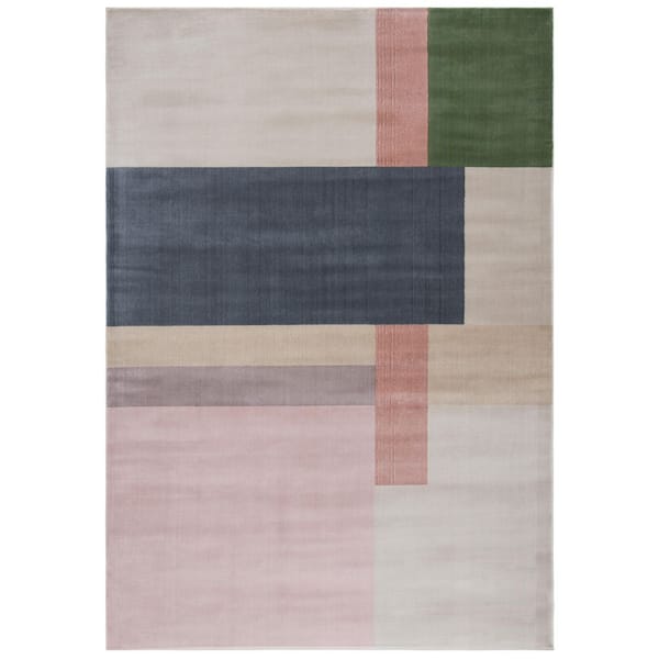 Orwell 12 ft. x 15 ft. Ivory/Charcoal Abstract Geometric Area Rug