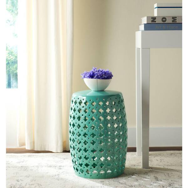 Safavieh Lacey Light Blue Patio Stool