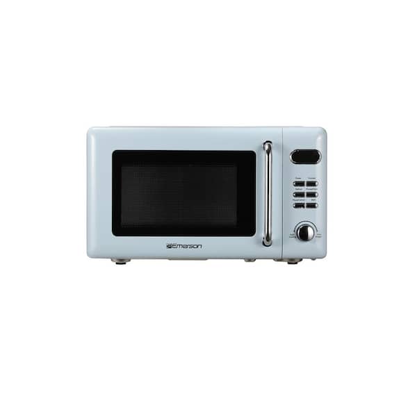 Emerson Retro 0.7 cu. ft. 700 Watt Touch Control, Thunderbird Blue