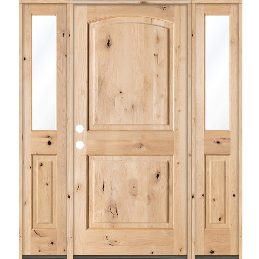 Exterior Double Wooden Front Door, For Home, Height: 80 Inch at Rs