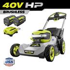 40V HP Brushless 21 in. Cordless Battery Walk Behind Dual-Blade Self-Propelled Mower with (2) 6.0 Ah Batteries & Charger