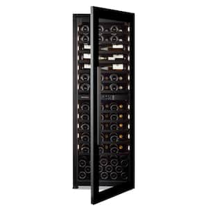 Vinotheque Dual Zone MAX Wine Cellar Cooling Unit in Black Frameless Glass with VinoView Shelving
