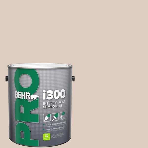 BEHR PRO 1 gal. #N190-2 Stonewashed Brown Semi-Gloss Interior Paint