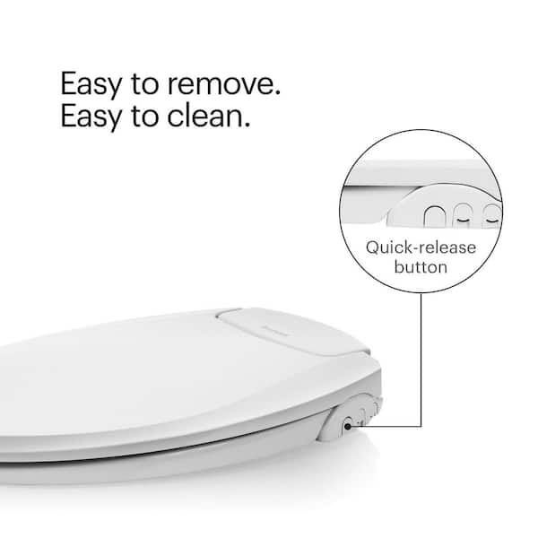 Swash Ecoseat Non-Electric Bidet Seat for Round Toilet in White