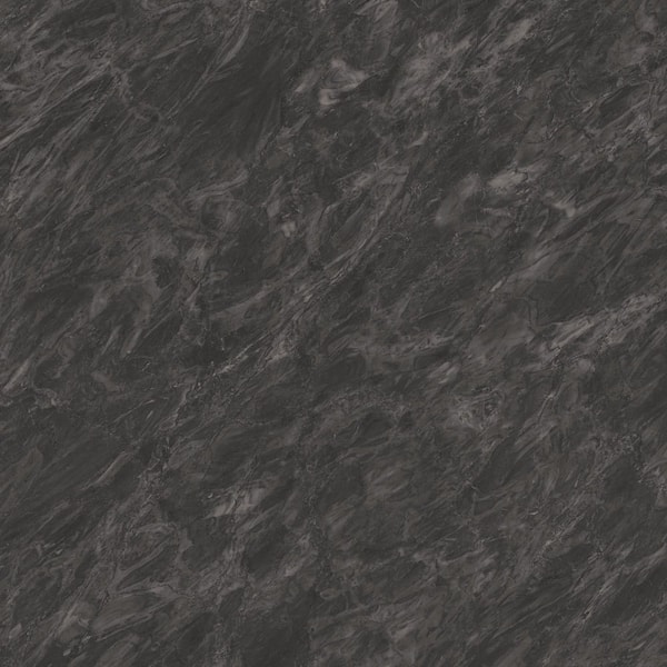 8 ft. L x 25 in. D Engineered Composite Countertop in Notte Nera with Luster Finish