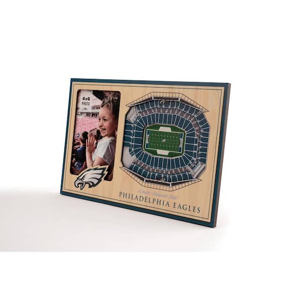 NFL Philadelphia Eagles Team Colored 3D StadiumView with 4 in. x 6 in. Picture Frame