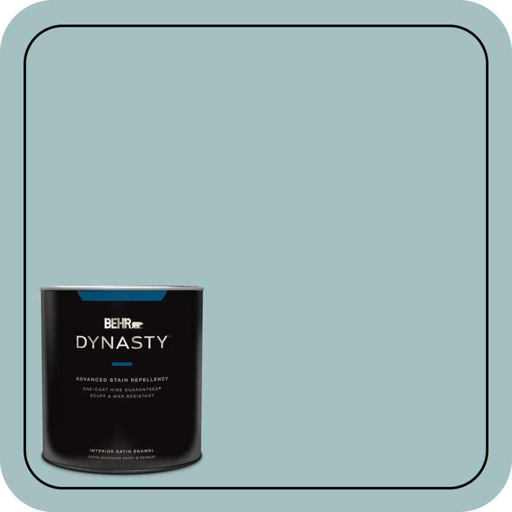 1 qt. #S440-3 Aspiring Blue One-Coat Hide Satin Enamel Interior Stain-Blocking Paint & Primer price history on PriceWatchPro