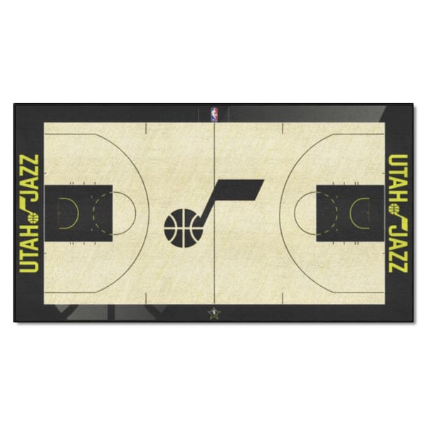 FANMATS NBA Utah Jazz 3 ft. x 5 ft. Large Court Runner Rug