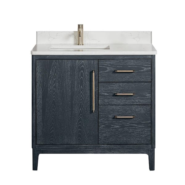 ROSWELL Gara 36 in.W x 22 in.D x 33.9 in.H Single Sink Bath Vanity in ...