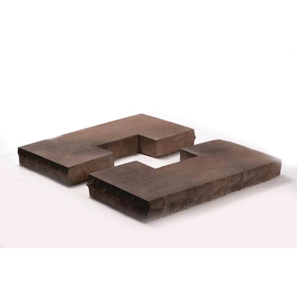 ClipStone 18 in. x 18 in. for 6x6 Post Walnut Flat Split Column CapStone