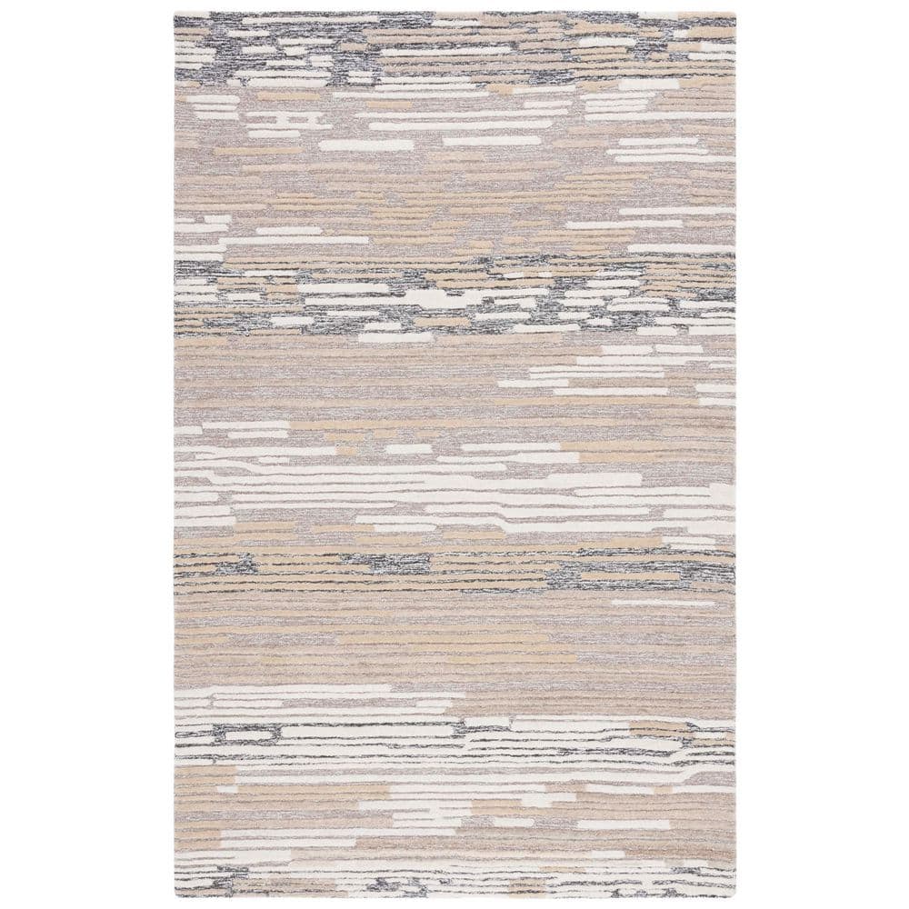 Fifth Avenue 3 ft. x 5 ft. Natural/Beige Striped High-Low Area Rug price history on PriceWatchPro