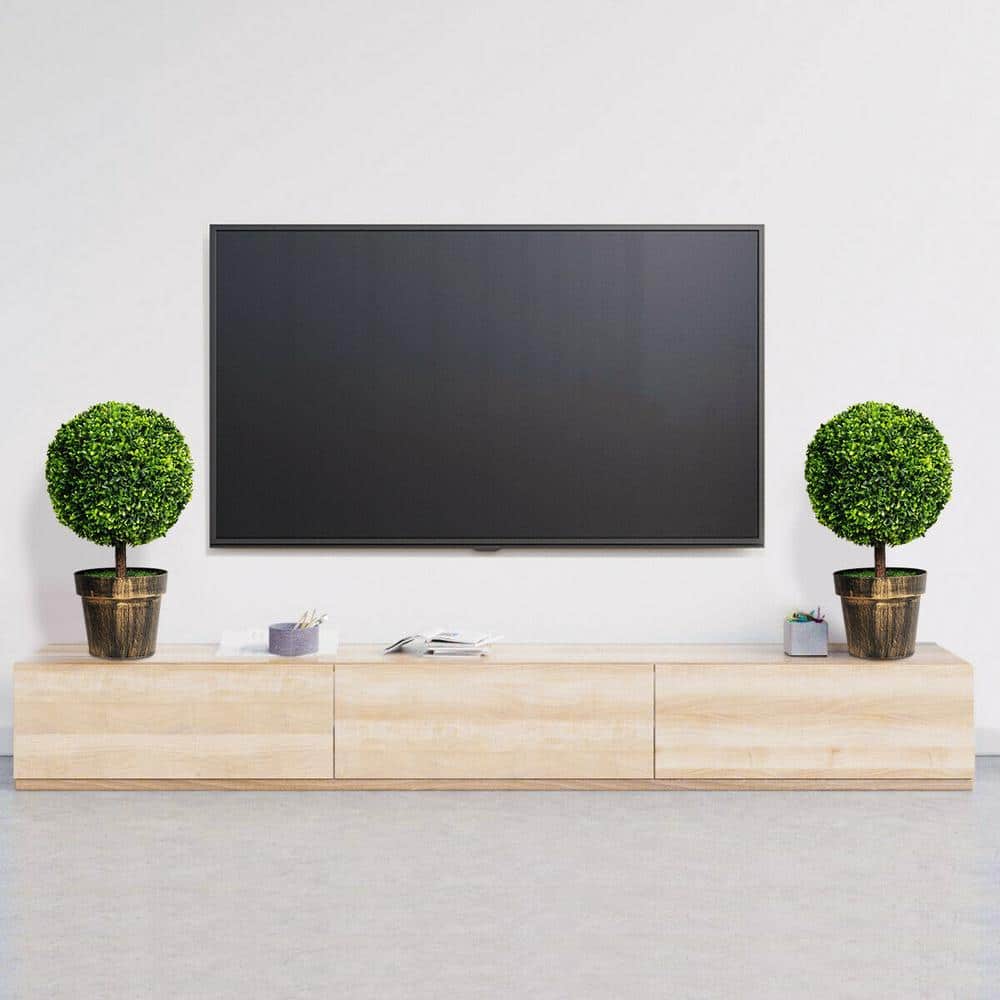 22" Green Artificial Boxwood Topiary Trees in Bronze Cement Pots, Set of 2