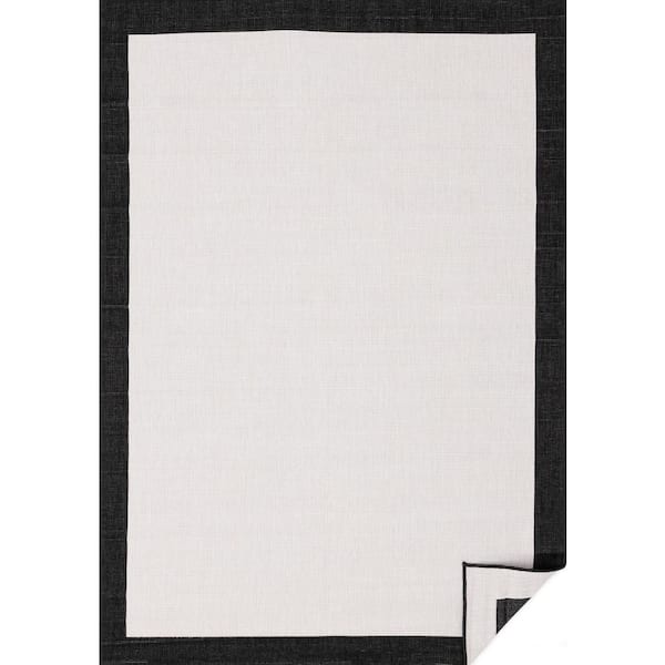 Zyana Collections 5' x 8' (5'3" x 7'7") Black Border Indoor Area Rug