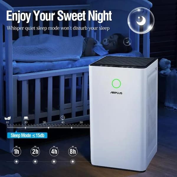Edendirect 2152 sq. ft. H13 HEPA True Personal Console Air Purifier in  Whites, 99.97% Cleaner, 235 CFM, Air Quality Indicator KTJEAP0109 - The  Home Depot