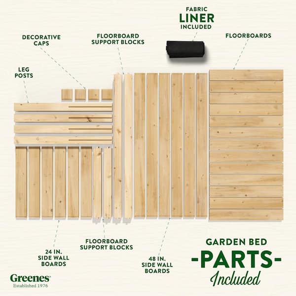 Cedar Outdoor Air Conditioning Cover Privacy Screen | Greenes Fence 48 in. Wide x 48 in. Long x 31 in. High