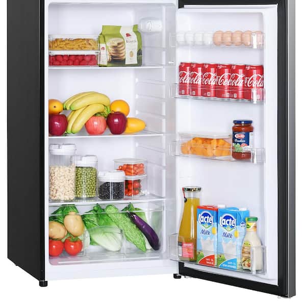 https://images.thdstatic.com/productImages/ede86191-e710-49af-950b-fbd825a28228/svn/platinum-steel-magic-chef-top-freezer-refrigerators-mcdr740ste-1d_600.jpg