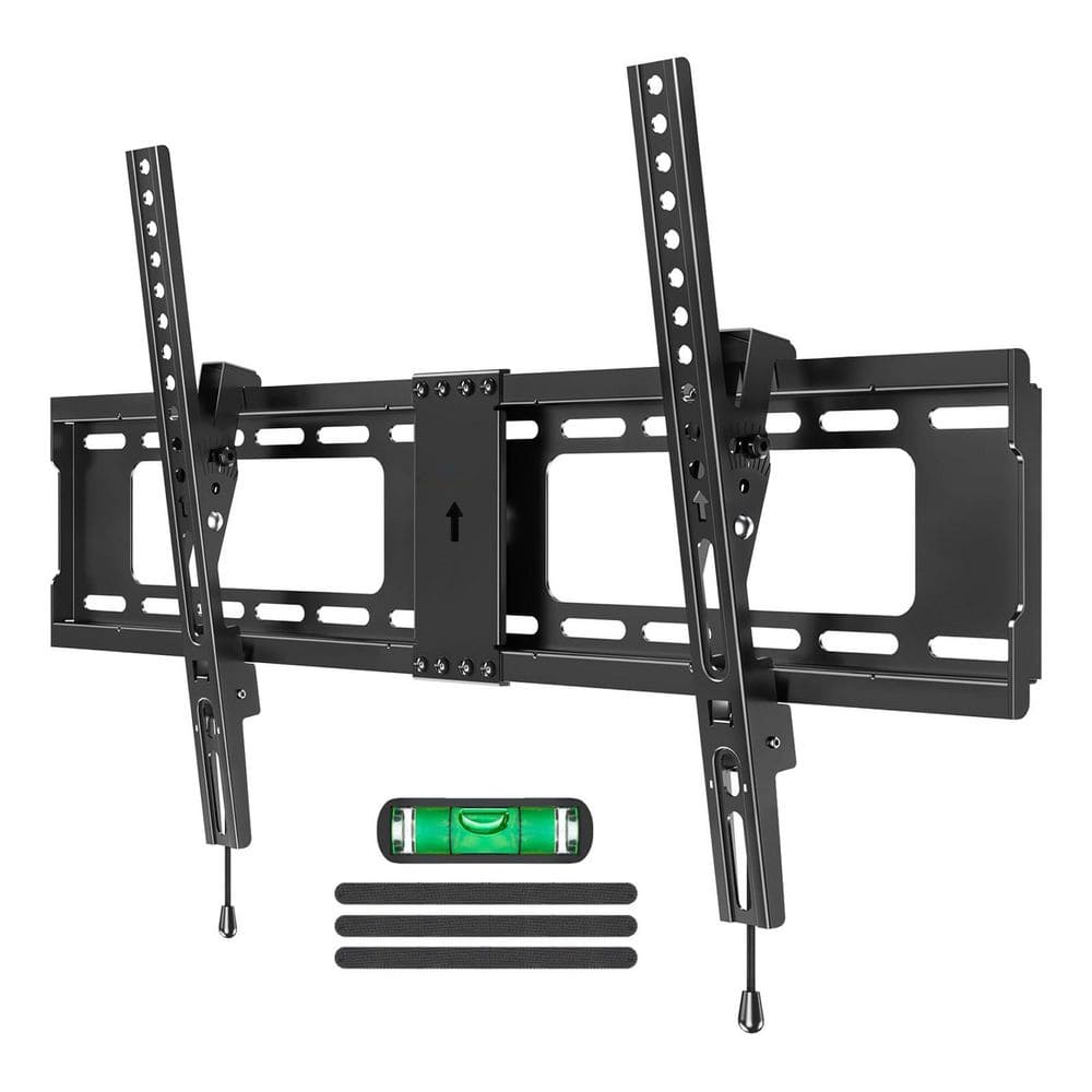 Retractable Tilting Wall Mount for 37 in. - 82 in. TVs, Universal Low Profile Mount for Flat or Curved Screens