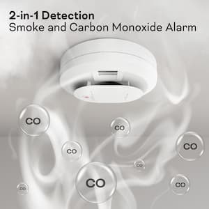 Code One Hardwired Interconnectable Smoke & Carbon Monoxide Detector with AA Battery Backup