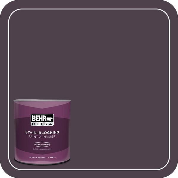 BEHR ULTRA 1 qt. #T13-10 Plum Orbit Extra Durable Eggshell Enamel Interior Paint & Primer