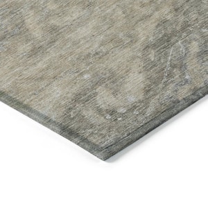 Chantille ACN599 Taupe 8 ft. x 10 ft. Machine Washable Indoor/Outdoor Geometric Area Rug