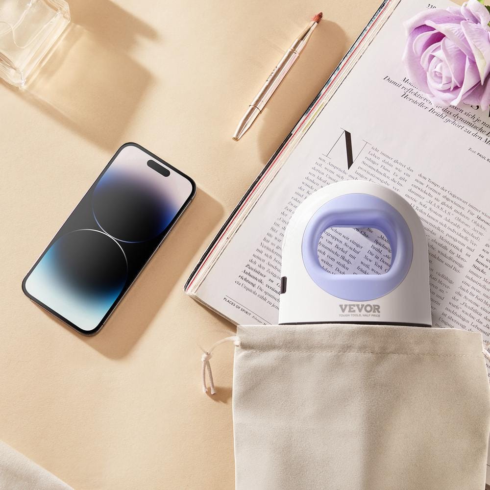 Compact Blue and White Aluminum Mini Heat Press Machine