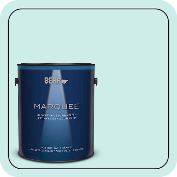 BEHR MARQUEE 1 gal. #500C-3 Spa Satin Enamel Interior Paint & Primer