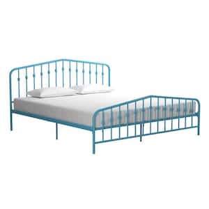 Bushwick Blue King Metal Bed