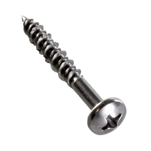 10 x 1-1/2 Stainless Pan Head Phillips Wood Screw (50pc) 18-8 (304)  Stainless Steel Screws Corrosion Resistant Deep Cut Drive Pan Head by Bolt