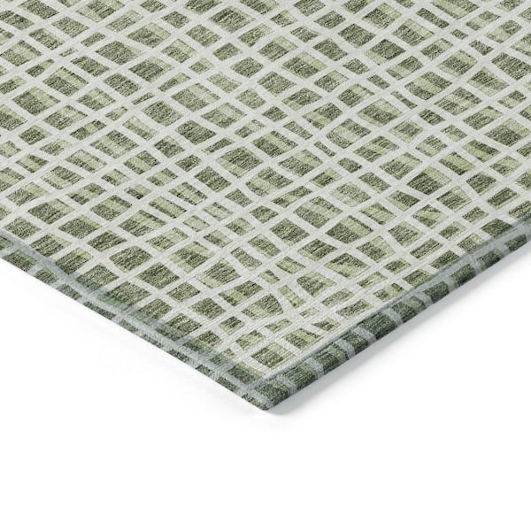 Chantille Machine Washable Indoor/Outdoor Abstract ACN729 Green 1 ft. 8 in. x 2 ft. 6 in. Area Rug
