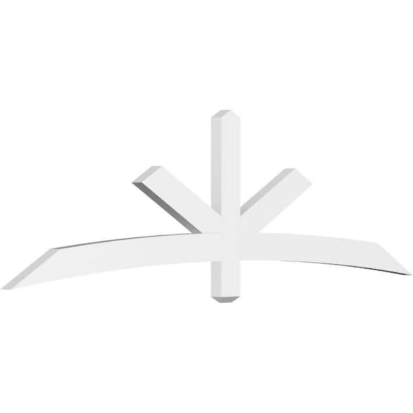 Ekena Millwork Alberta 84 in. W x 24.5 in. H x 2 in. D Signature Polyurethane Bracket
