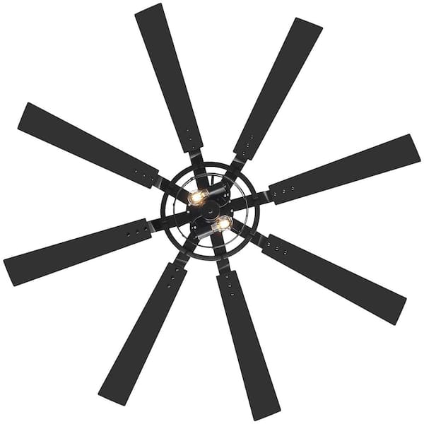 ari★ Breezary Sergio 65 in. 2-Light Black Standard Ceiling Fan with