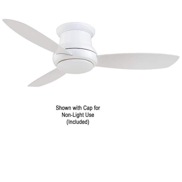 Minka Fans MINKA-AIRE Concept II 44in. Indoor White Ceiling Fan with Integrated ...