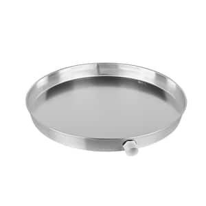 22 in. Aluminum Round Water Heater Drain Pan with PVC Fitting