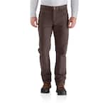 Men's 36 in. x 30 in. Dark Coffee Cotton/Spandex Medium Rugged Flex Rigby 5-Pocket Pant