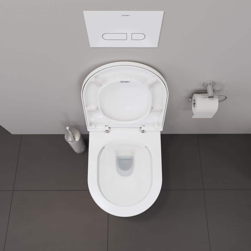 White High Gloss Wall-Mounted Toilet