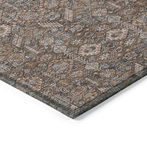 Chantille ACN574 Chocolate 3 ft. x 5 ft. Machine Washable Indoor/Outdoor Geometric Area Rug