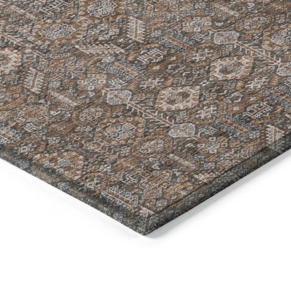 Chantille ACN574 Chocolate 5 ft. x 7 ft. 6 in. Machine Washable Indoor/Outdoor Geometric Area Rug