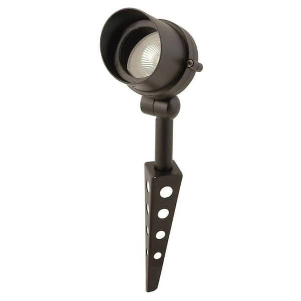 Moonrays Low-Voltage 50-Watt Black Metal Outdoor Adjustable Landscape Spot Light
