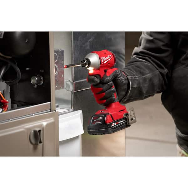 Milwaukee - M18 18-Volt Lith-Ion Brushless Cordless Compact Hammer Drill/Impact Combo Kit (2-Tool) w/2 Batteries & M18 FUEL Router