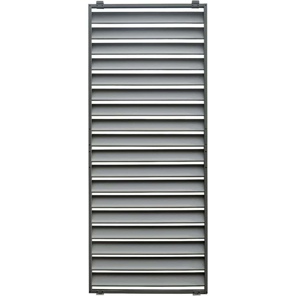 Outdoor Aluminum Louvered Pergola Accessories Pergola Screens in Gray price history on PriceWatchPro